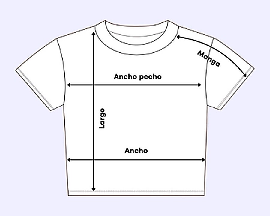 Cómo se mide: Croptop licrado